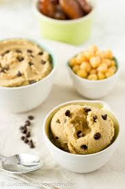 Healthy Edible Vegan Cookie Dough Recipe Cinnamon Coriander Rezept Vegane Kekse Desserts Sauber Essen Essbarer Keksteig