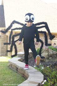 Diy Easy No Sew Spider Costume Plus One To Give Away Spider Costume Spider Costume Kids Spider Halloween Costume