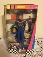I purchased this nascar 50th anniversary barbie for my 8 year old daughter for this past christmas 2011, and i was very pleased with this item. Barbie Collectibles Tag Nascar 50th Anniversary Blue Jumpsuit Doll Boots Ebay
