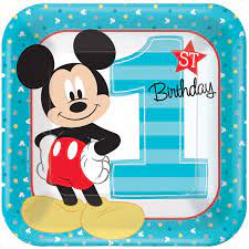Collection by iris amador delfin. Mickey Mouse 1st Birthday Party Supplies 48 Pack Lunch Napkins Greeting Cards Party Supply Home Garden