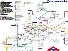 Mapa colocado sobre un tablero de corcho y enmarcado en aluminio. Mapa De Madrid Mapa Turistico Y Guia Util De La Ciudad De Madrid