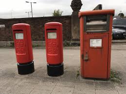 Trio Of Post Boxes Outside Chester Railway Station Cheshire England Uk Post Box Chester City Cheshire England