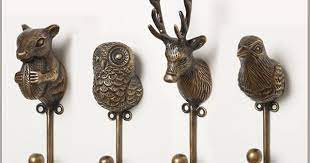 Woodland Inspired Hooks Squirrel Owl Dear And Bird Wall Hooks Animal Hooks Decorative Hooks Hallway Hooks