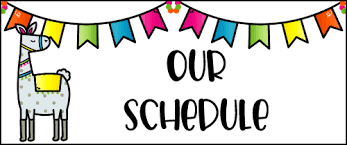 Daily Schedule Clipart