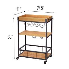 We did not find results for: Industrial Rolling Bar Cart With Removable Serving Tray