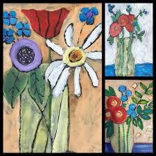 Karen Symons Kids Art Class Creations Flower Drawing Kids Art Class Art