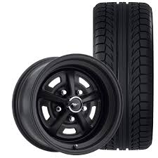 Legendary Wheel Co Magnum 500 Alloy Wheel And Tire Package 17 X7 Stealth Black 1965 1973 Wheel And Tire Packages Wheels And Tires Alloy Wheel