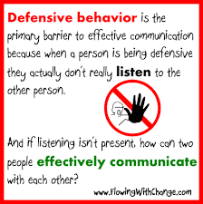 Defensiveness A Barrier To Effective Communication On Page July 30 In A Year Of Living Consciously Ga Effective Communication Behavior Quotes Communication