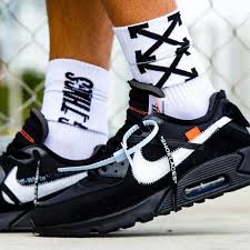Air Max 90 Off White Black Chaussures Nike Vetement De Luxe Chaussure Sneakers