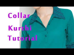 How To Stitch Band Collar How To Sew Band Collar Kurti Shirt Collar Kurti Youtube Collar Kurti Collar Kurti Design Shirt Sewing Pattern