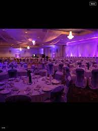 Purple Wedding Decor And Uplights Antonio S Banquet And Conference Center Niagara Falls Ny Ridolfiwedding J Purple Wedding Decorations Wedding Wedding Venues