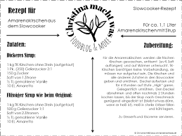 Christina Macht Was Hausgemachte Amarenakirschen Aus Dem Slowcooker