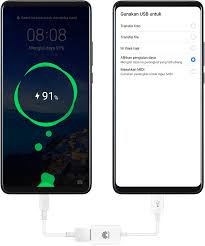 Dudukan telepon & tablet 7. Pengisian Daya Terbalik Dengan Kabel Otg Dukungan Huawei Indonesia