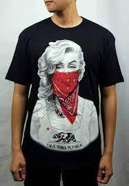 Marilyn monroe was an american actress, model, and singer. Konflic Gangster Marilyn Monroe With Red Bandana Classic Basic Etsy