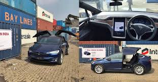 Model x was seen in mumbai dockyards and it is first one to be seen in india. India S First Tesla Model X Lands In Mumbai Motoroids