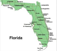 La gente viene a esta zona, ya que es una zona ideal para los negocios, pero una atracción importante; Mapa De Florida