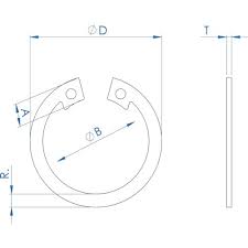 30mm Internal Circlips Din 472 Stainless Steel