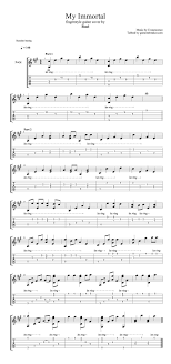 Evanescence My Immortal Fingerstyle Guitar Tab Pdf Guitar Sheet Music Guitar Pro Tab Download Music Guitar Guitar Sheet Music Guitar Tabs