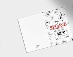 Happy bday from the upside down. Stranger Things Inspired Free Birthday Card Printables