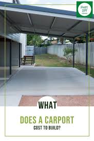 This is a carport that looks more like a garden feature than a carport. What Does A Carport Cost To Build Happy Diy Home