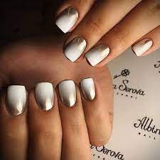 How To Get Ombre Nails And 19 Stunning Ways To Rock Them Chrome Nails Designs Nail Art Ombre Metallic Nails