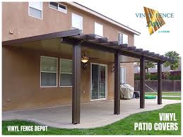 Low maintenance vinyl patio covers have become the product of choice by landscape designers, architects, and homeowners. Vinyl Fence Depot Medium