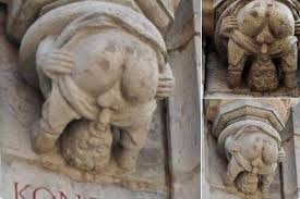 You could use an endiscope , but would require holes being drilled in it so as to allow the camera to see behind the lining and refill them afterwards. On The Walls Of Cologne City Hall Hidden Under A Larger Statue Of Archbishop Konrad Von Hochstaden Is A Carving Showing A Man Giving Oral Sex To Himself It Dates Around 1410