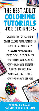 Write the words and color santa claus. The 10 Best Adult Coloring Tutorials For Beginners Sarah Renae Clark