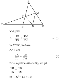 Basic Proportionality Theorem Or Thales Theorem A Plus Topper Https Www Aplustopper Com Basic Proportionality Theorem Or Theorems Equations Triangle Abc