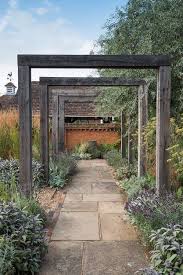 Rustic Minimalist Arbour Walkway Design Modern Garden Design Cottage Garden