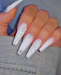 Acrylic nails are designed to enhance the appearance and strength of your actual nail. 56 Awesome Winter Wedding Nails Ideas Beauty Home In 2021 Long Acrylic Nails Coffin Best Acrylic Nails White Acrylic Nails