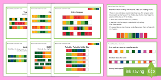 Musical Tubes Level 1 Color Tune Cards Ks2 Music