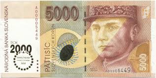 5000 Slovenskych Korun 2000 Millennium Slowakei Geldscheine Geld Anno