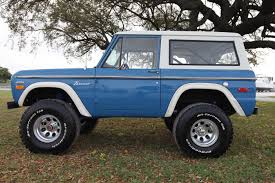 Early Classic Ford Bronco 351 Windsor Bahama Blue Built By Velocity Restorations Classic Trucks Classic Ford Broncos Classic Chevy Trucks