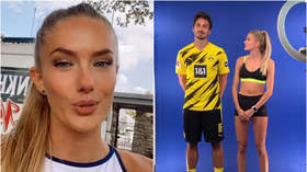 She is an athlete and has represented her county many times. I Really Underestimated It World S Sexiest Athlete Alica Schmidt Leaves Dortmund World Cup Winner Flat Out In 400m Race Rt Sport News