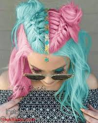 Super Easy To Try A New 26hairstyle Download Tiktok Today To Find More Hairsty Video Down Cotton Candy Hair
