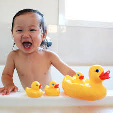 When they are young, do not let them swim for too long because their body will get too chilled. Bath Duckie Family Fully Sealed Playgro International