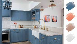 You can use chalk paint over stain; 6 Beautiful Kitchen Color Schemes For Every Style According To Designers