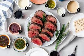 Place beef on rack set over large rimmed baking sheet. Beef Tenderloin With A Giant Sauce Board I Am A Food Blog