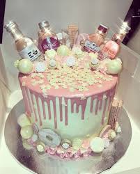 Rose Gold Pink 18th Birthday Cake Ideas Female Birthday Cake Pink Gin 22nd Birthday Cakes 25th Birthday Cakes 21st Birthday Cakes