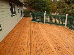 Removing old stain with a chemical stripper ($12, lowe's) is another effective way to prepare a deck for refinishing. Cedar Deck Refinish American Traditional Patio Other By Webfoot Painting Co Houzz