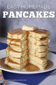 This Easy Homemade Pancake Recipe Is Light And Fluffy The Best Pancake You Will Ev Easy Homemade Pancakes Easy Homemade Pancake Recipe Homemade Pancake Recipe