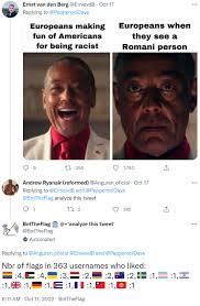 Europeans Making Fun of Americans for Being Racist  Europeans When They  See a Romani Person | Giancarlo Esposito's I Was Acting | Know Your Meme