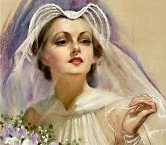 Bride, art, painting, bonito, portrait, lady, illustration, artwork, HD  wallpaper