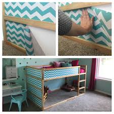 Contact Paper Shelf Liner Added To Ikea Kura Bed A Fun Easy Way To Add Color To The White Panels For Under 10 And Less T Ikea Kura Bed Kura Bed Baby