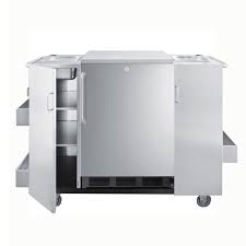 Get the best deals on stainless steel outdoor kitchen bbqs. Summit Cartos Outdoor Serving Cart W 2 Towel Bar Handles Locking Doors 3 Shelves Stainless