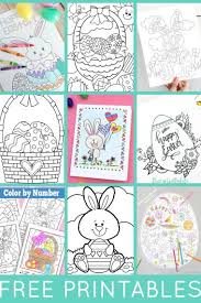 Color by number easy printable picture train. Free Easter Coloring Pages Happiness Is Homemade