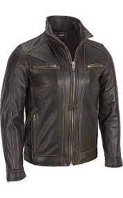 Black Rivet Leather Faded Seam Cycle Jacket Wilsons Leather Picked This Up For Only 180 Gr Leather Jacket Men Lambskin Leather Jacket Brown Leather Jacket