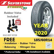 Check spelling or type a new query. 185 60r14 Silverstone Synergy M3 Installation New Car Tyre Tires Wheel Rim 14 Wpt Nippon Tayar Kereta Shopee Malaysia