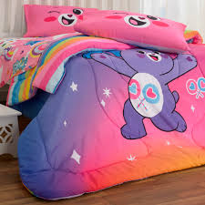 Nestle in cozy, warm, comfort with our exciting bedding collection of coordinated we use a 60 center of patterned fabric with coordinating solid color drops on each side. Care Bear Crib Set Off 54